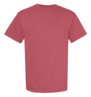 RGRiley | Mens Comfort Color Crimson Short Sleeve T-Shirts | Mill Graded