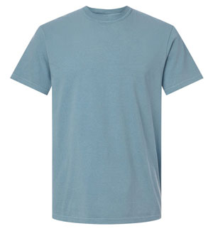 RGRiley | Mens Comfort Color Ice Blue Short Sleeve T-Shirts | Mill Graded