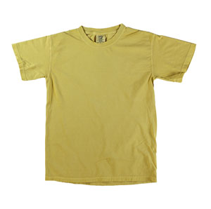 RGRiley | Mens Comfort Color Mustard Short Sleeve T-Shirts | Mill Graded