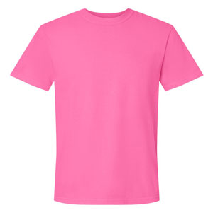 RGRiley | Mens Comfort Color Neon Pink Short Sleeve T-Shirts | Mill Graded
