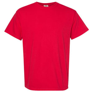 RGRiley | Mens Comfort Color Red Short Sleeve T-Shirts | Mill Graded